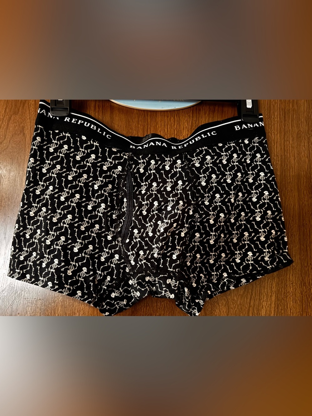 Banana Republic Boxers with White Skeleton Print